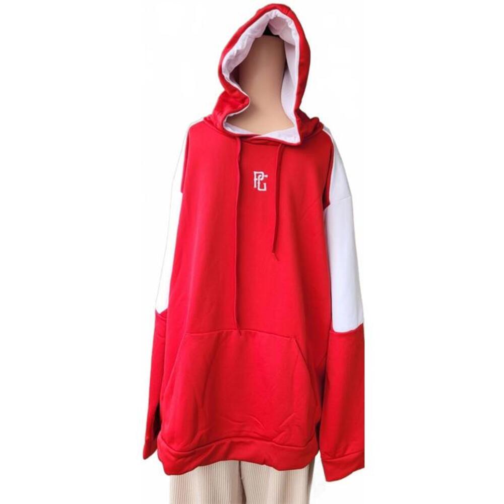 Perfect Game Red White Men's Hoodie Apparel Active Wear Fleece lined Pullover XL